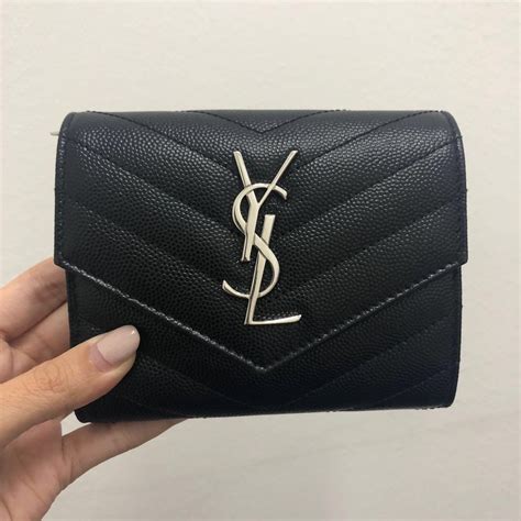 ysl compact wallet sale|ysl monogram wallet price.